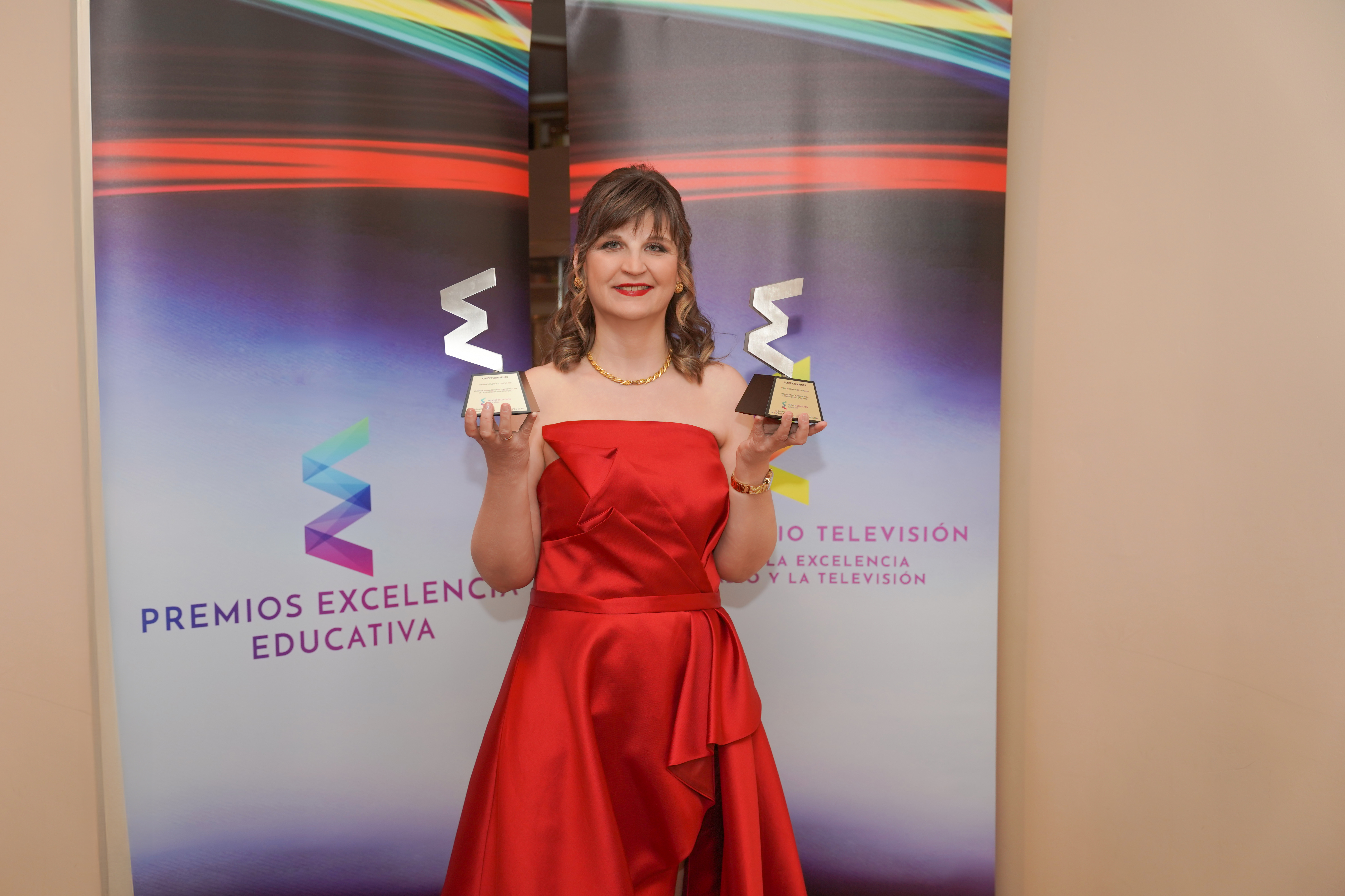 Concepción Seijas en los Premios Excelencia Educativa